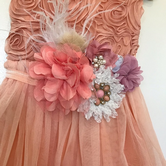 Girls flower dress - Picture 3 of 9